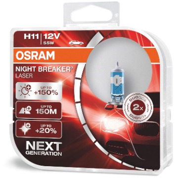 Image of Product Osram Night Breaker Laser H11 12V 60/55W 64211 NBL Duo Box
