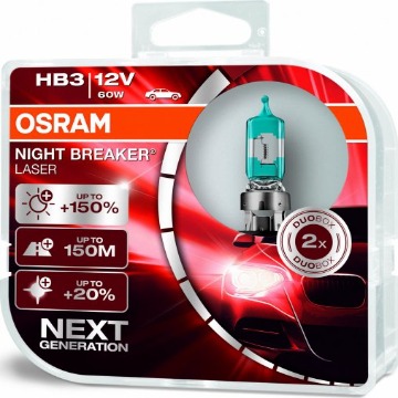 Image of Product Osram Night Breaker Laser HB3 12V 60W 9005  NBL Duo Box