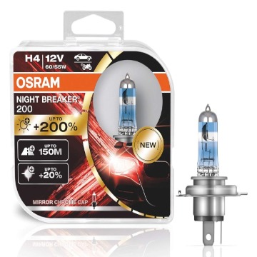 Image of Product Osram Night Breaker Laser 200% H4 12V 60/55W P 64193 NBL Duo Box